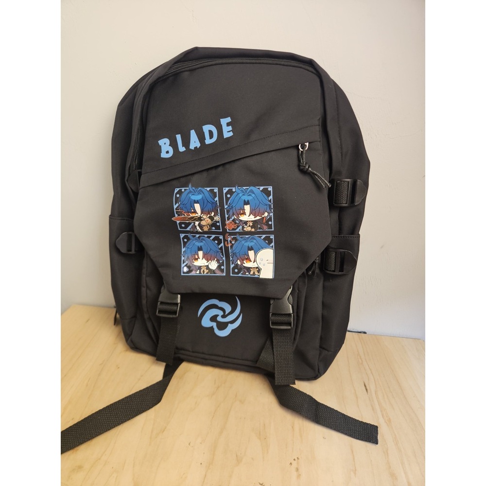 Honkai Star Rail Blade Backpack Black Anime School Bag Cosplay Chibi